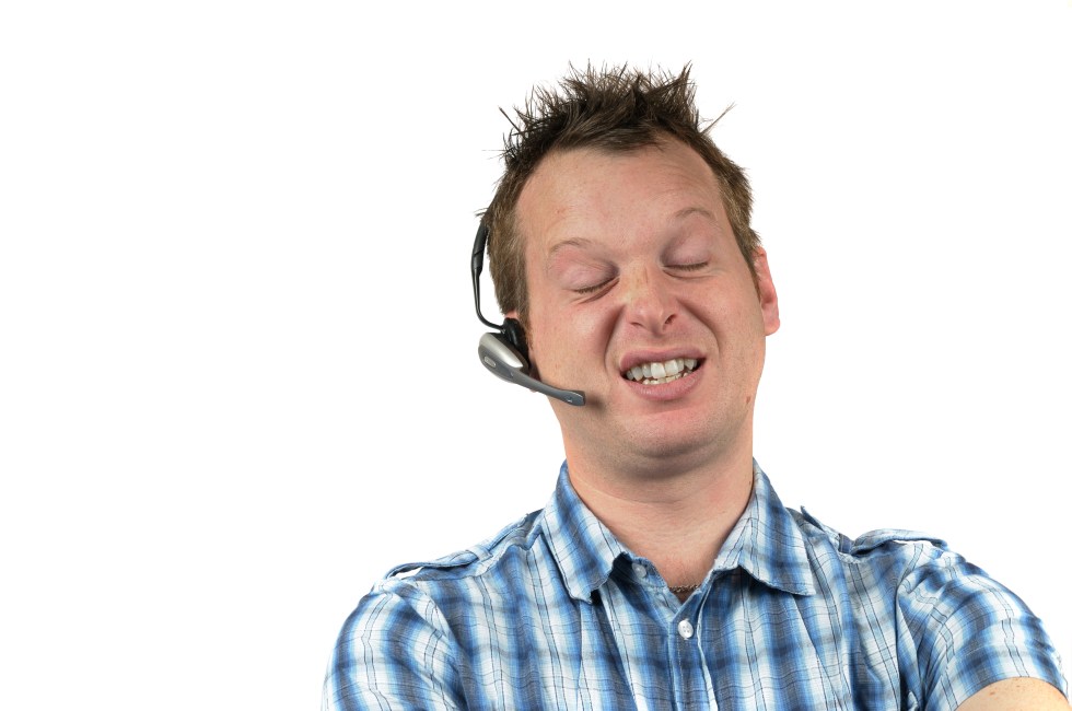 Bored Telephone Worker