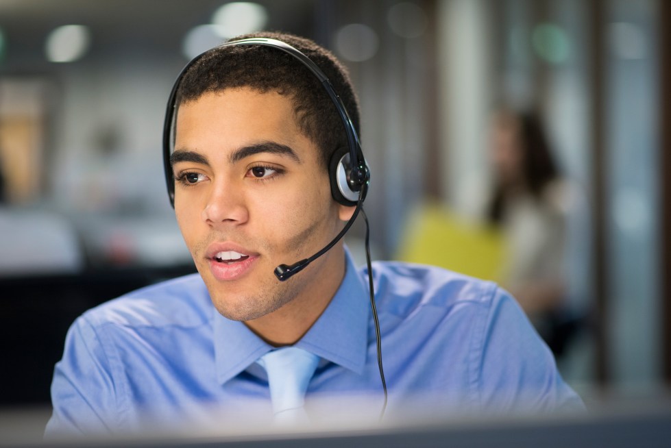 serious call centre rep