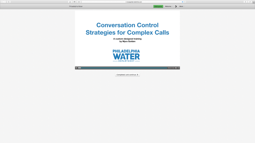 Customer Service Online Training Sample